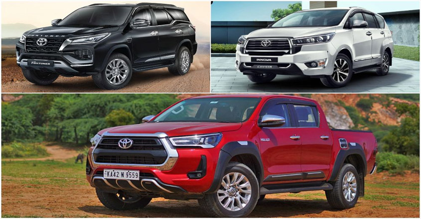 Toyota Innova Crysta, Fortuner, Hilux despatches resume completely in India