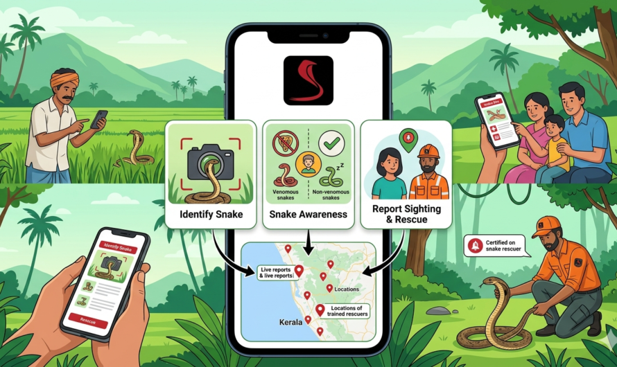 SARPA Mobile App: Kerala’s Smart Solution for Snake Awareness.
